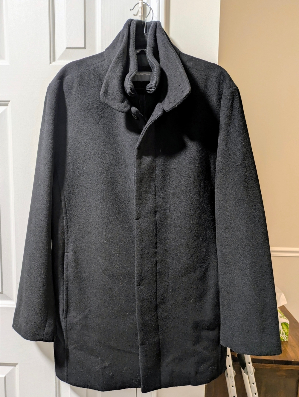 Perry Ellis Portfolio Wool Blend Pea Coat